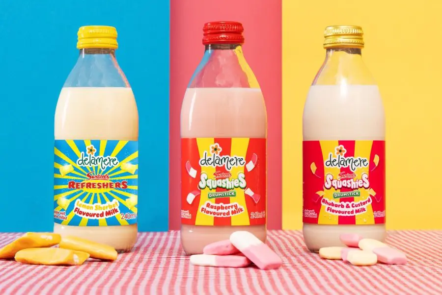 Delamere and Swizzels to launch nostalgic flavoured milk range